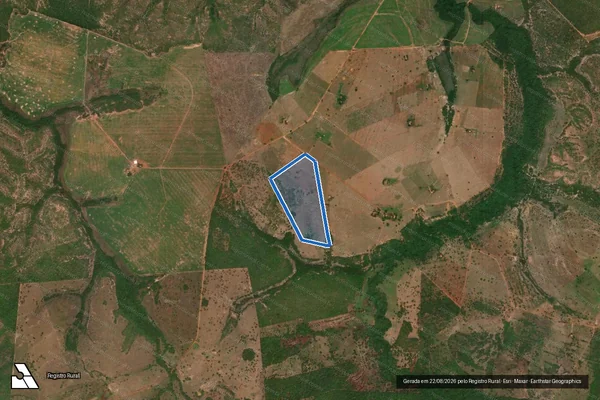 Imagem de satélite de Assentamento Jair Ezequiel Rodrigues - LOTE 03 em Bom Jardim de Goiás - GO
