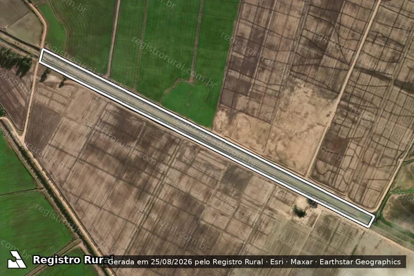 Imagem de satélite de Fazenda da Palma - FRAÇÃO B: CANAIS CI-2 e CD-2 em Camaquã - RS
