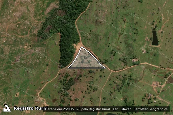 Imagem de satélite de LOTE 90 - GLEBA 36 - P.A.D. MARECHAL DUTRA - PARCELA 03 em Cacaulândia - RO