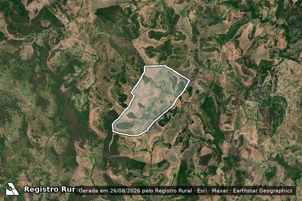 Imagem de satélite de FAZENDA COTIDIANA - Parte 1 em Machacalis - MG