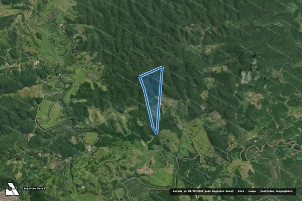 Imagem de satélite de Fazenda Santa Maria em Juquiá - SP