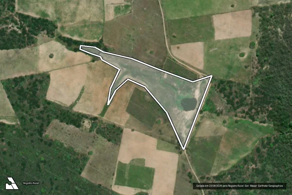 Imagem de satélite de Projeto de Assentamento Patativa do Assaré II ? Açude Arisco - Parte 1 em Riachuelo - RN