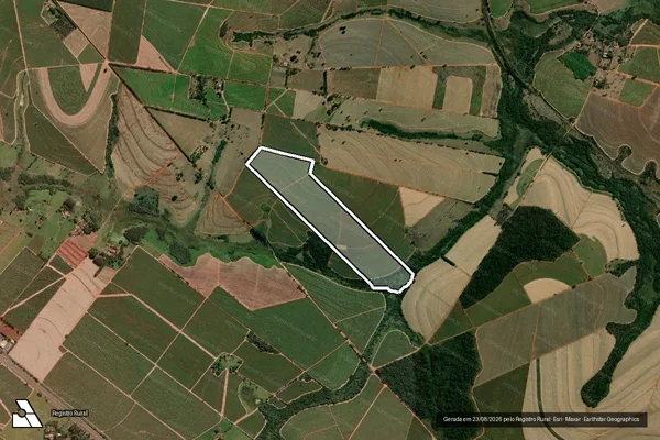 Imagem de satélite de FAZENDA CHAPARRAL - Parcela 1 em Uchoa - SP