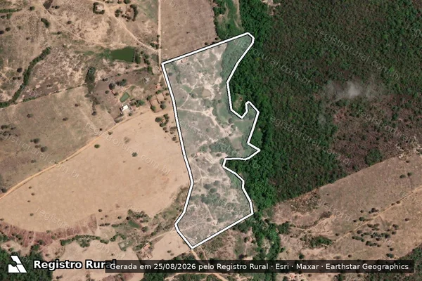Imagem de satélite de FAZENDA SANTA MARIA  - Fazenda Santa Maria GLEBA 01 em Itinga - MG