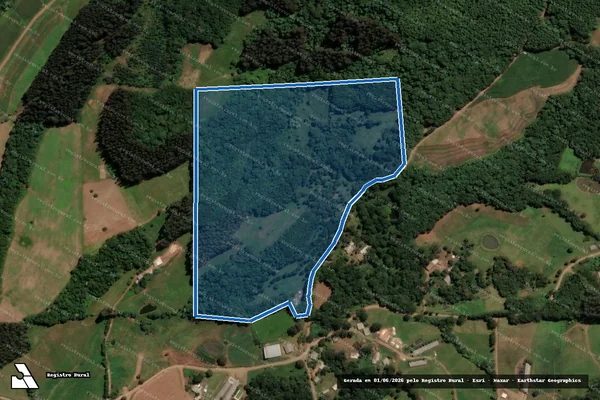 Imagem de satélite de SITIO TOPE BRABO - Parte 1 em Irani - SC