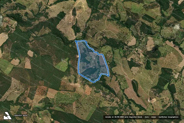 Imagem de satélite de Fazenda do Riacho - Parcela 1 em Santo Antônio do Monte - MG