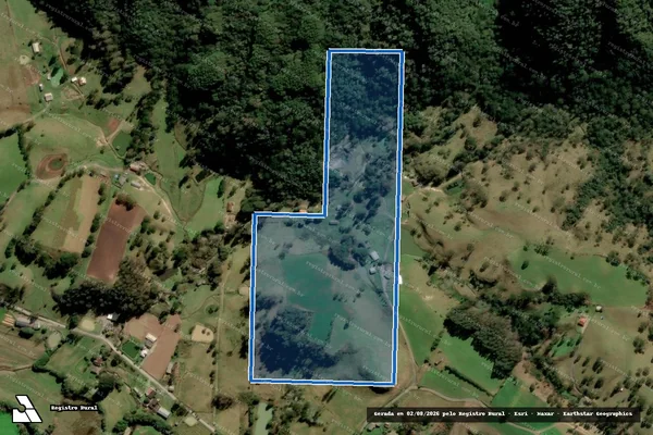 Imagem de satélite de SITIO SÃO JOÃO em Bom Retiro - SC
