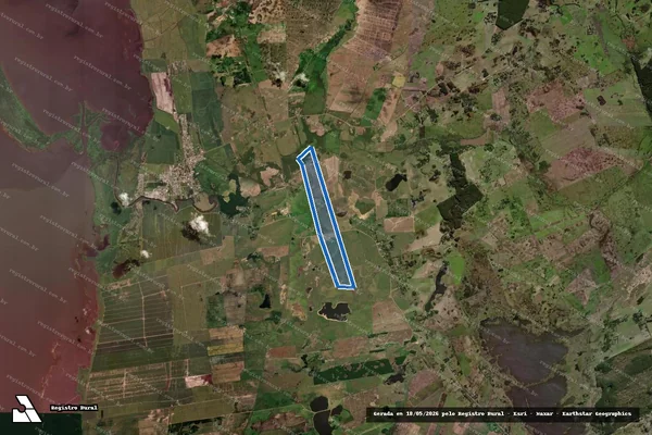 Imagem de satélite de FAZENDA PALMARES - Parte 1 em Palmares do Sul - RS