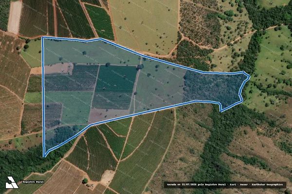 Imagem de satélite de Fazenda Duas Pontes - Parte 1 em Patrocínio - MG