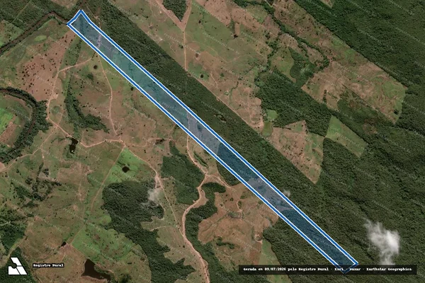 Imagem de satélite de UMA PARTE DA POSSE DE TERRA DENIMINADA  FACÃO OU SERIDÓ - 001 em Barra do Corda - MA