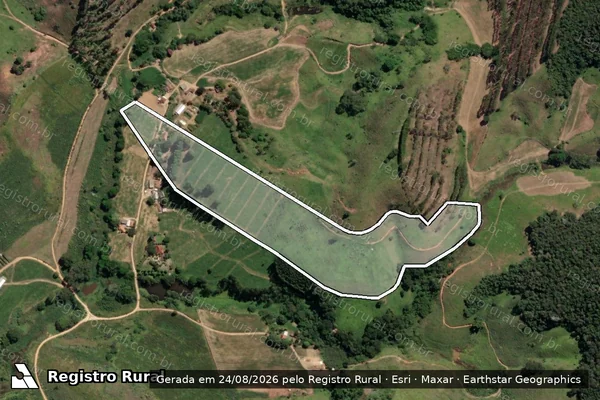 Imagem de satélite de SITIO VALÃO - Parte 1 em Mar de Espanha - MG
