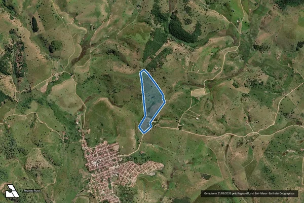 Imagem de satélite de FAZENDA RUBI - Parcela 1 em Santa Helena de Minas - MG