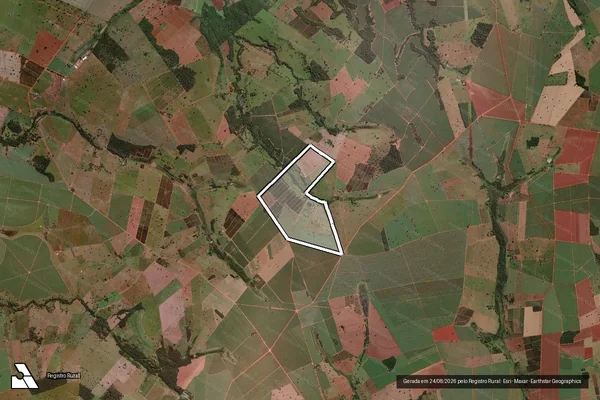 Imagem de satélite de Fazenda Cerradão - PARCELA 1 em Frutal - MG