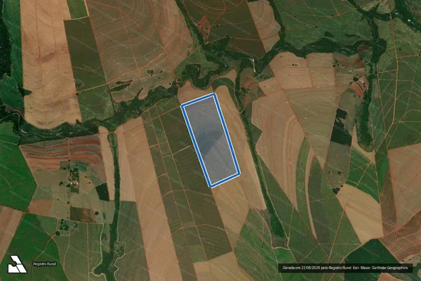 Imagem de satélite de FAZENDA CÓRREGO DAS PEDRAS - Parcela 3 ? D2 em Pederneiras - SP