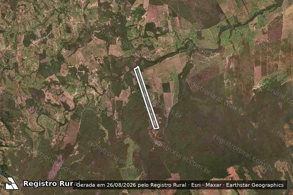 Imagem de satélite de FAZENDA ITAPICURÚ_23863 - Parte 4 em Miravânia - MG