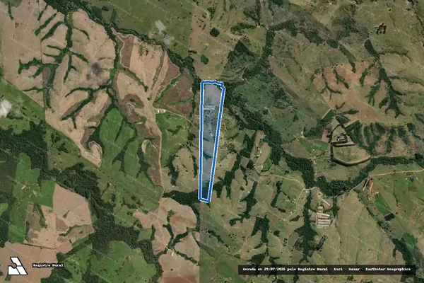 Imagem de satélite de SITIO BOA VISTA - Parte 1 em Tomazina - PR