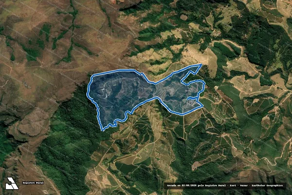 Imagem de satélite de Fazenda Viradouro - Parcela 1 em Ilicínea - MG