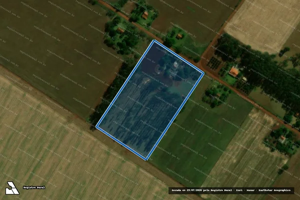 Imagem de satélite de Projeto de Assentamento Itamarati I ? FETAGRI - LOTE 233 em Ponta Porã - MS