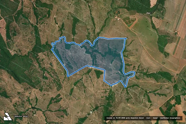 Imagem de satélite de FAZENDA LAÇO FORTE - GLEBA 01 - Gleba 02 em Marzagão - GO