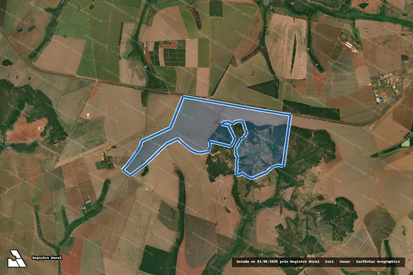 Imagem de satélite de FAZENDA BACURI em Tupaciguara - MG