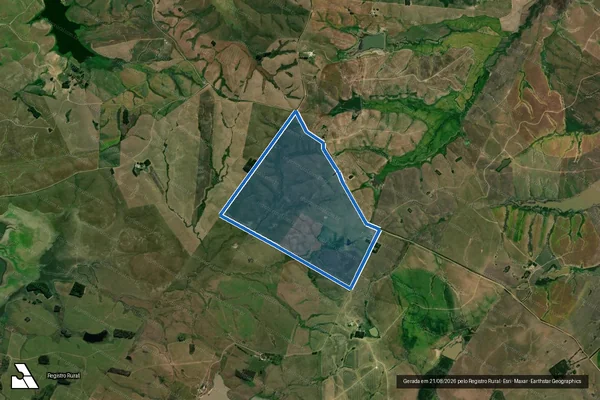 Imagem de satélite de FAZENDA BELEM NOVO em São Gabriel - RS