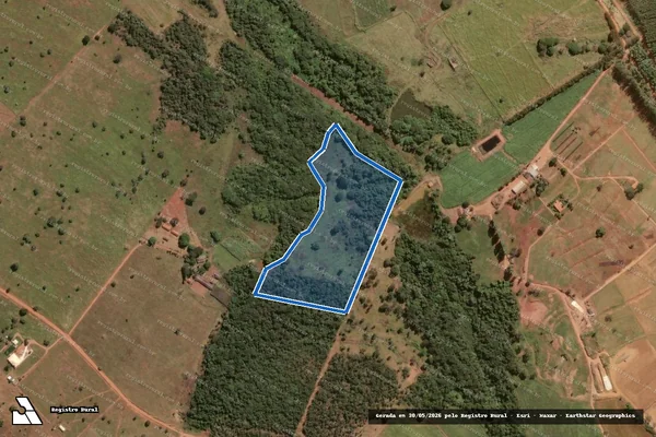 Imagem de satélite de Fazenda Palma da Babilônia e Fazenda Eldorado - Gleba 4A1 - PARCELA 02 em Uberlândia - MG