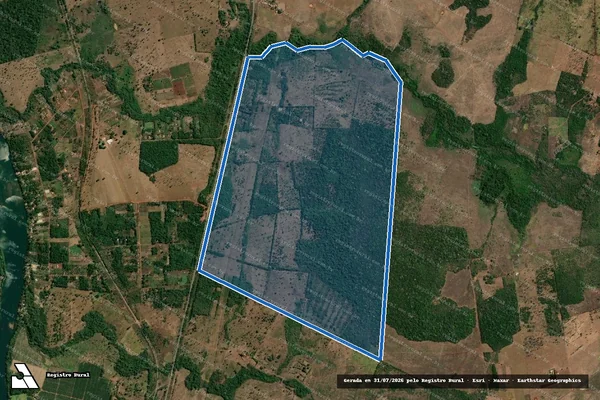 Imagem de satélite de FAZENDA NATIVIDADE - 001 em Porto Franco - MA