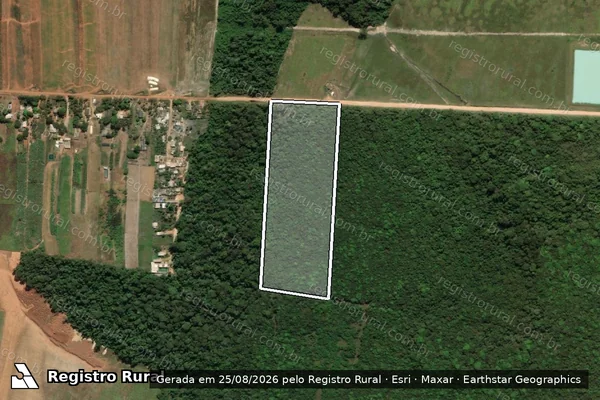 Imagem de satélite de Área de Exploração Comunitária ? Gleba Lucas do Rio Verde - Parte 1 em Lucas do Rio Verde - MT