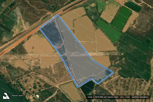 Imagem de satélite de Fazenda Santa Rita - Parte 5 em Cuiabá - MT