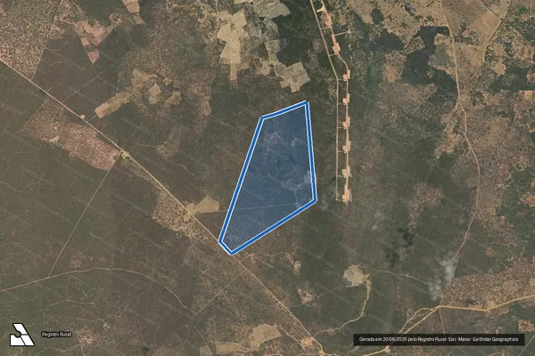 Imagem de satélite de Fazenda Ponto Novo - Parte 1 em Iraquara - BA