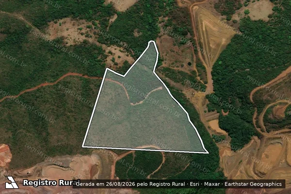 Imagem de satélite de FAZENDA SANTO ANTONIO - Parte 1 em Mateus Leme - MG