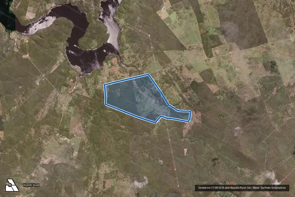 Imagem de satélite de Fazenda São João - Fazenda São João em Itaeté - BA