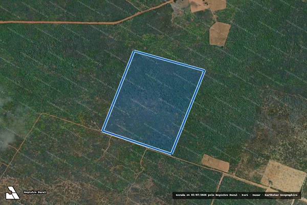Imagem de satélite de PROJETO DE ASSENTAMENTO SANTA FÉ -LOTE 30 - Parte 1 em São Miguel do Gostoso - RN