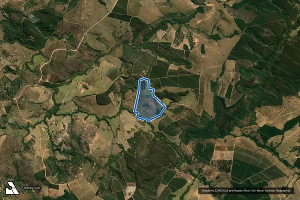 Imagem de satélite de Fazenda Moinho - PARCELA 01 em Candeias - MG