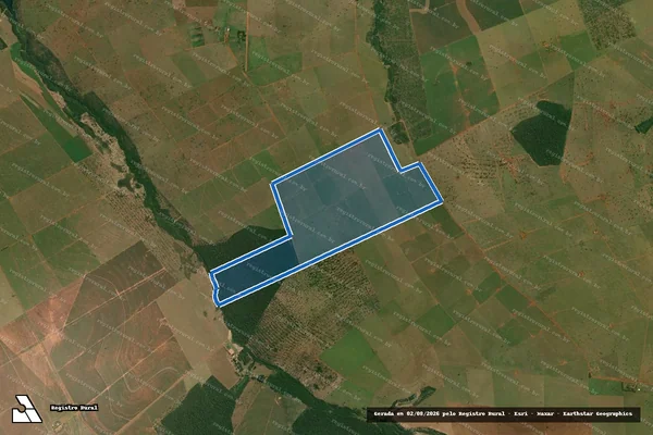 Imagem de satélite de FAZENDA SOSSEGO - DESMEMBRADA - Área Desmembrada em Rosana - SP