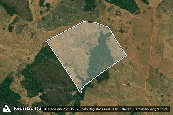 Imagem de satélite de FAZENDA SÃO MIGUEL - GLEBA - 03 DA FAZENDA SÃO MIGUEL em Goiandira - GO