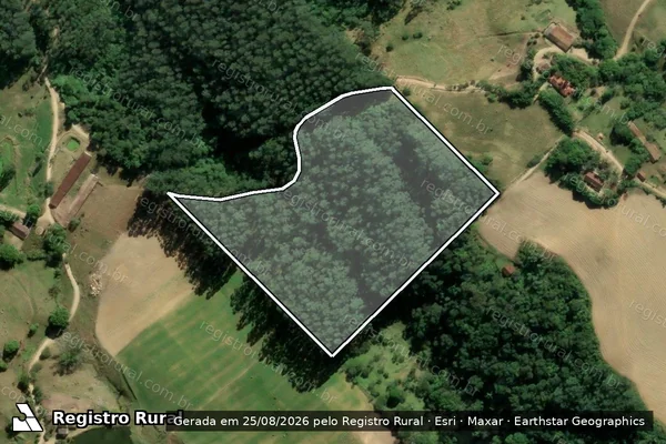 Imagem de satélite de VALDECI DELA JUSTINA - PARCELA 04 em Braço do Norte - SC