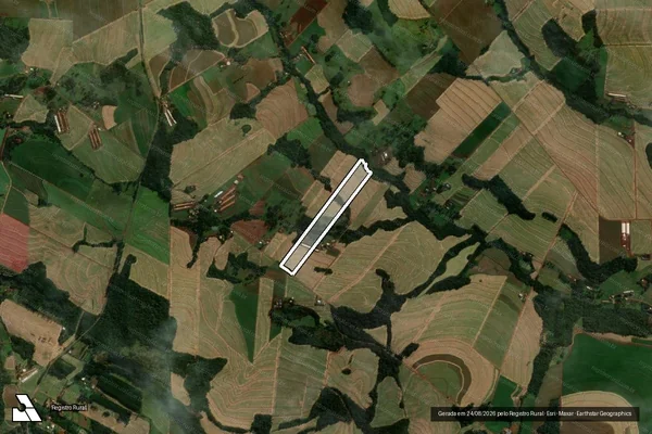 Imagem de satélite de PARTE DOS LOTES RURAIS NºS 211 E 212 DO 5º POLÍGONO  - Parte 1 em Serranópolis do Iguaçu - PR