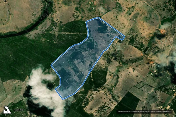 Imagem de satélite de FAZENDA CRUZEIRO - GLEBA - 01 em Estância - SE