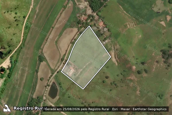 Imagem de satélite de FAZENDA SANTA CRUZ II - GLEBA B em Taubaté - SP
