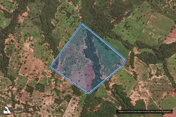 Imagem de satélite de FAZENDA CABECEIRA DA VARGEM - PARCELA 06 em São Francisco - MG