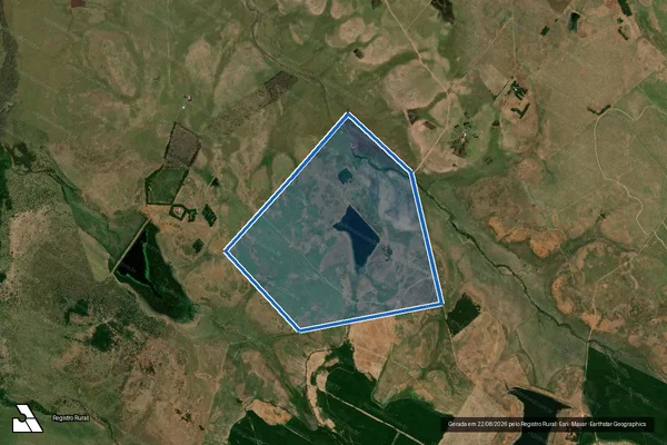 Imagem de satélite de Estância Warlene - Parte 1 em Barra do Quaraí - RS