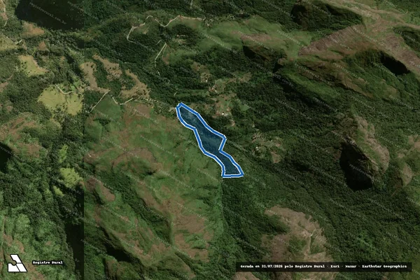 Imagem de satélite de FAZENDA SANTO ANTONIO (GLEBA F2 E F3) - AREA REMANESCENTE DA FAZ STO ANTONIO em Petrópolis - RJ