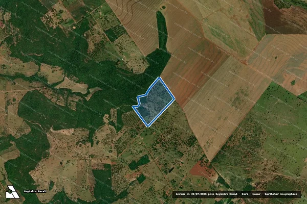 Imagem de satélite de PROJETO DE ASSENTAMENTO SÃO MANOEL - Lote 50 em Anastácio - MS
