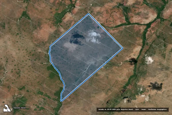 Imagem de satélite de LOTE 01 REMANESCENTE, LOT° PONTE ALTA, GL-14, 3ª ETAPA - Parte 1 em Novo Acordo - TO