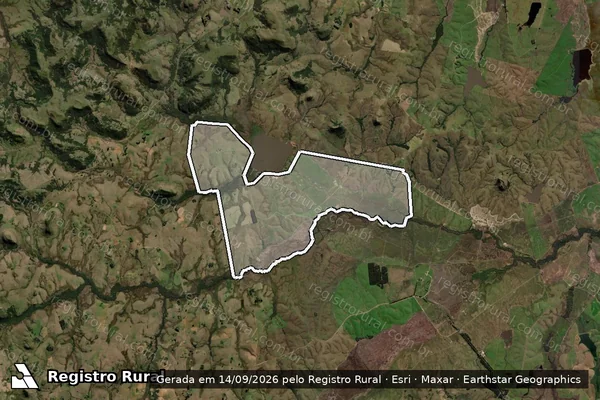 Imagem de satélite de ESTÂNCIA SANTA MARIA - 001 em Rosário do Sul - RS