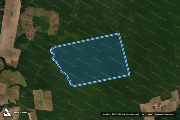 Imagem de satélite de FAZENDA BRILHANTE - Fazenda Brilhante em Nova Ubiratã - MT