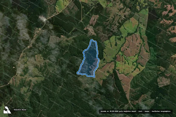 Imagem de satélite de Floresta II B - Gleba B em Cachoeira do Sul - RS
