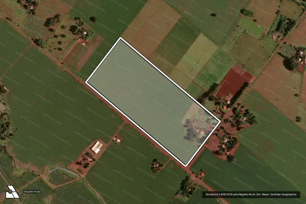 Imagem de satélite de Projeto de Assentamento São Judas - Lote 15 em Rio Brilhante - MS