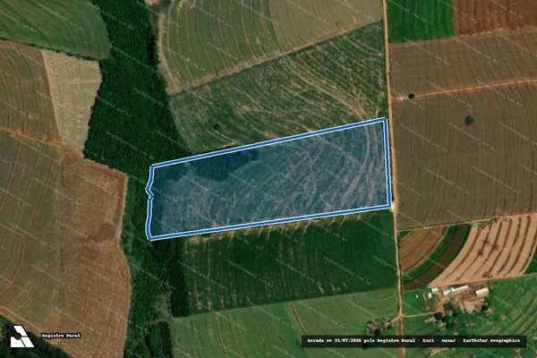 Imagem de satélite de Lote Rural n° 17-A, da Gleba Atlântida, 1° Parte, Estrada João Carvalho, Corrego Tamandaré - Lote Rural n° 17-A, da Gleba Atlântida, 1° Parte, Estrada João Carvalho, Corrego Tamandaré em Iporã - PR